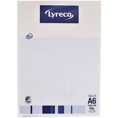 LYRECO Anteckningsblock 100b A6 60g linj LYRECO Anteckningsblock 100b A6 60g linj