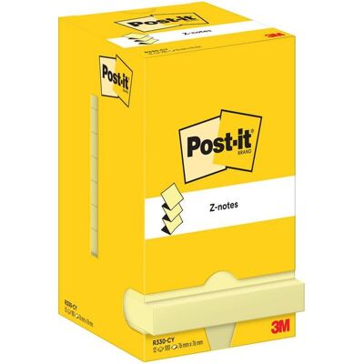 POST-IT Notes Z-block 76x76mm gul POST-IT Notes Z-block 76x76mm gul