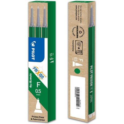 PILOT Refill FriXion Synergy 0,5mm grönt bläck 3/fp PILOT Refill FriXion Synergy 0,5mm grönt bläck 3/fp