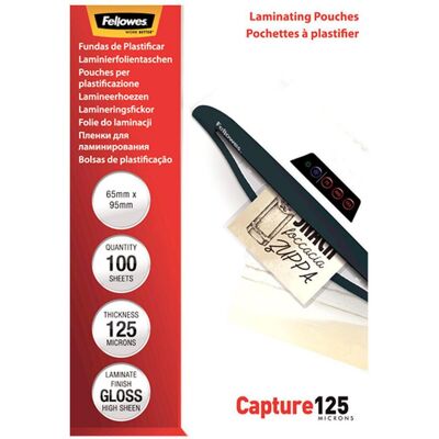 Fellowes Laminat 64x95mm 125mic 100/fp Fellowes Laminat 64x95mm 125mic 100/fp