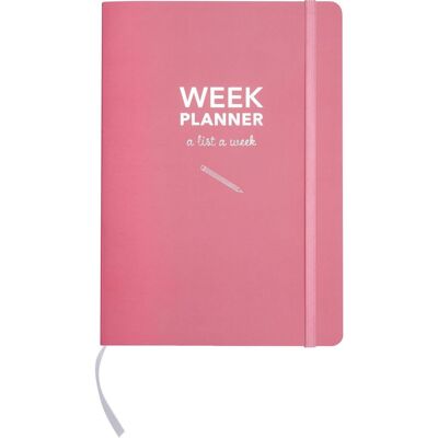 BURDE Kalender Week planner pink odaterad - 1051 BURDE Kalender Week planner pink odaterad - 1051
