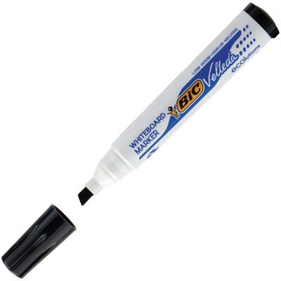 BIC VELLEDA Whiteboardpenna Velleda® 1751 snedskuren spets, 3,7–5,5 mm linjebredd, svart BIC VELLEDA Whiteboardpenna Velleda® 1751 snedskuren spets, 3,7–5,5 mm linjebredd, svart