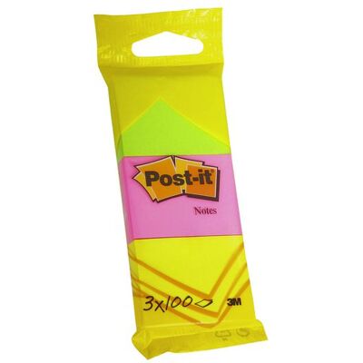 POST-IT Notes 38x51mm neon 3/fp POST-IT Notes 38x51mm neon 3/fp