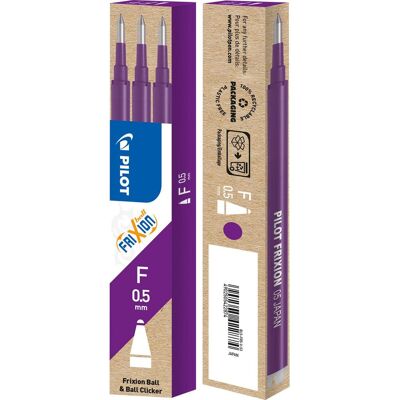 PILOT Refill Frixion 0,5mm violett 3/fp PILOT Refill Frixion 0,5mm violett 3/fp