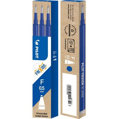 PILOT Refill Frixion 0,5mm blå 3/fp PILOT Refill Frixion 0,5mm blå 3/fp