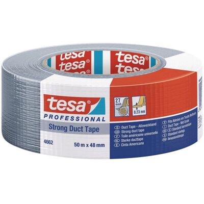 TESA Vävtejp 74662 Strong 48mmx50m silver TESA Vävtejp 74662 Strong 48mmx50m silver