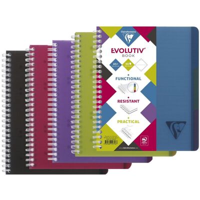 CLAIREFONTAINE Ant.block A5+ 3-flik sort CLAIREFONTAINE Ant.block A5+ 3-flik sort