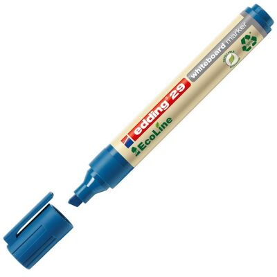EDDING Whiteboardpenna 29 Ecoline snedskuren spets 1–5mm blå EDDING Whiteboardpenna 29 Ecoline snedskuren spets 1–5mm blå