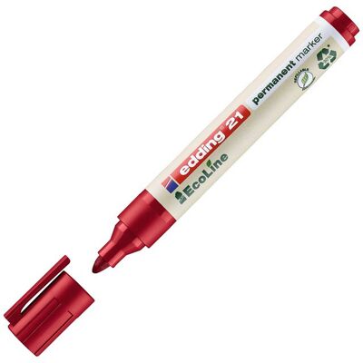 EDDING Märkpenna permanent EcoLine 21, 1,5 - 3 mm, olika färger, 4-pack EDDING Märkpenna permanent EcoLine 21, 1,5 - 3 mm, olika färger, 4-pack