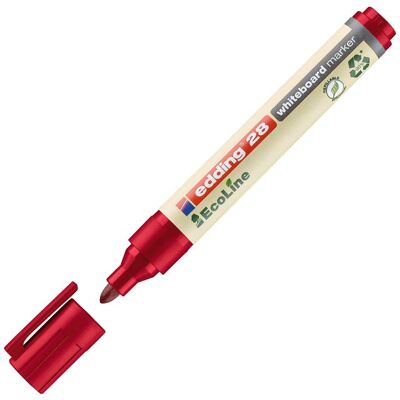 EDDING Whiteboardpenna 28 Ecoline rund 1,5-3mm röd EDDING Whiteboardpenna 28 Ecoline rund 1,5-3mm röd