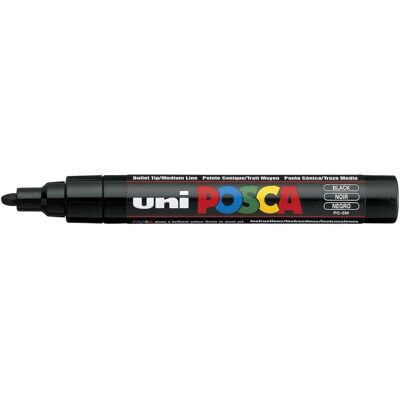 UNI Märkpenna Posca, PC-5M, svart UNI Märkpenna Posca, PC-5M, svart