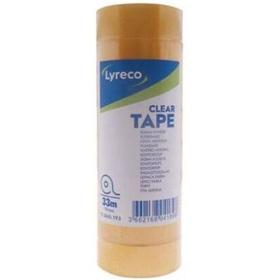 LYRECO Kontorstejp 33m x 19mm klar 8/fp LYRECO Kontorstejp 33m x 19mm klar 8/fp