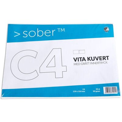 SOBER Kuvert konsument C4 229x324mm remsa 50/fp SOBER Kuvert konsument C4 229x324mm remsa 50/fp