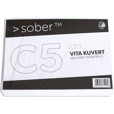 Sober C5 80g Självhäftande Vit Kuvert - Kuvert Sober C5 80g Självhäftande Vit Kuvert - Kuvert