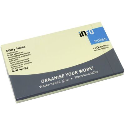 NO BRAND Notes 75x125mm gul NO BRAND Notes 75x125mm gul