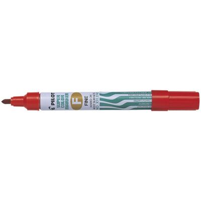 PILOT Märkpenna Super Color Marker permanent, fine, röd PILOT Märkpenna Super Color Marker permanent, fine, röd