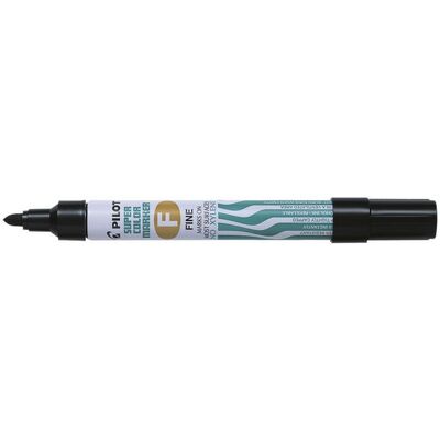PILOT Märkpenna Super Color Marker permanent, fine, svart PILOT Märkpenna Super Color Marker permanent, fine, svart