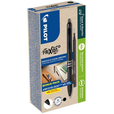 PILOT Gelpenna Frixion Ball Plus 10+10 svart PILOT Gelpenna Frixion Ball Plus 10+10 svart