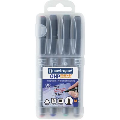 Centropen - 2637 - 1mm - 4 färger - Marker Centropen - 2637 - 1mm - 4 färger - Marker