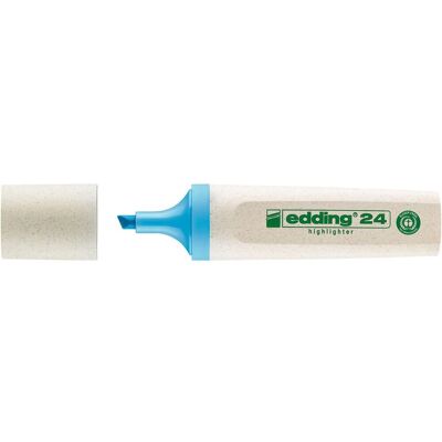 EDDING Överstrykningspenna 24 EcoLine platt pennkropp mejselformad spets 2–5mm linjebredd blå EDDING Överstrykningspenna 24 EcoLine platt pennkropp mejselformad spets 2–5mm linjebredd blå