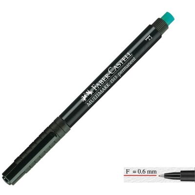 FABER-CASTELL Märkpenna VF Multimark Permanent F svart FABER-CASTELL Märkpenna VF Multimark Permanent F svart