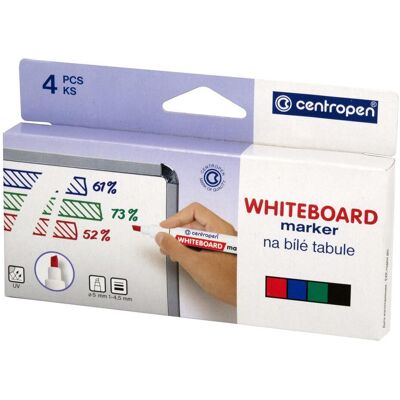 CENTROPEN Whiteboardpenna skuren 4/fp CENTROPEN Whiteboardpenna skuren 4/fp
