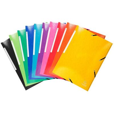 EXACOMPTA Gummibandsmapp Iderama, A4, 250 ark, 240 x 320 mm, presspan med polypropylen, flera färger EXACOMPTA Gummibandsmapp Iderama, A4, 250 ark, 240 x 320 mm, presspan med polypropylen, flera färger