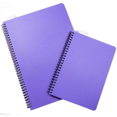 NO BRAND Anteckningsblock PP A5 90blad linjerat lila NO BRAND Anteckningsblock PP A5 90blad linjerat lila