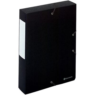 EXACOMPTA Boxmapp Exabox Scotten Nature Future®, A4, 500 ark, 60mm rygg, presspan, svart EXACOMPTA Boxmapp Exabox Scotten Nature Future®, A4, 500 ark, 60mm rygg, presspan, svart