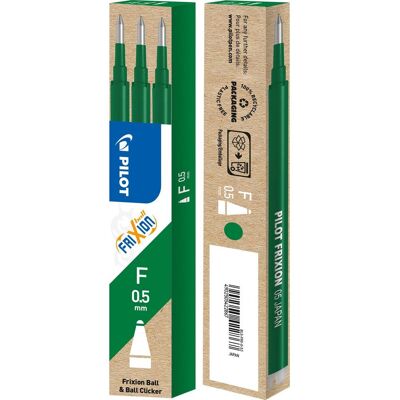 PILOT Refill Frixion 0,5mm grön 3/fp PILOT Refill Frixion 0,5mm grön 3/fp