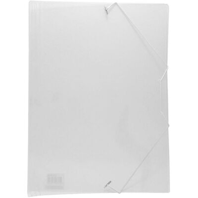 NO BRAND Gummibandsmapp plast A4 transparent NO BRAND Gummibandsmapp plast A4 transparent