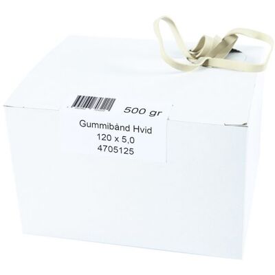 NO BRAND Gummiband 120x5mm vita 0.5kg 345/fp NO BRAND Gummiband 120x5mm vita 0.5kg 345/fp