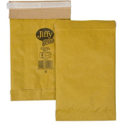 JIFFY Påse vadderad Nr 5 245x381mm remsa 100/fp JIFFY Påse vadderad Nr 5 245x381mm remsa 100/fp