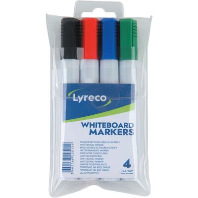 LYRECO Whiteboardpenna drywipe rund 4/fp LYRECO Whiteboardpenna drywipe rund 4/fp