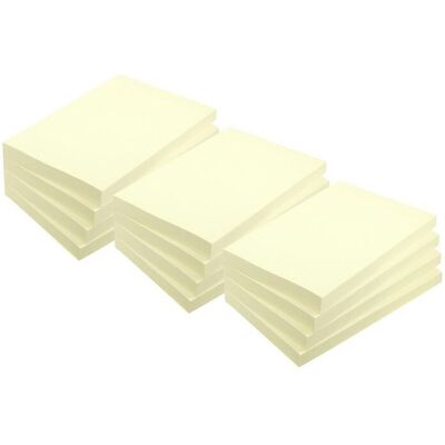 LYRECO Notes recycled 50x40mm gul 12/fp LYRECO Notes recycled 50x40mm gul 12/fp