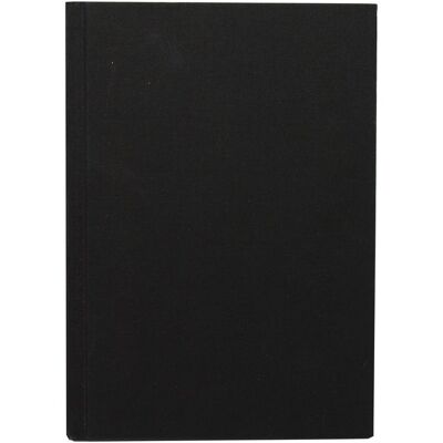 BURDE Anteckn.bok linne svart olinj, A4 BURDE Anteckn.bok linne svart olinj, A4