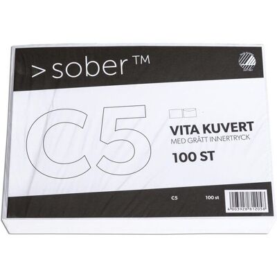 SOBER Kuvert C5 162x229mm remsa 100/fp SOBER Kuvert C5 162x229mm remsa 100/fp