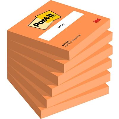 POST-IT Notes, 76 x 76 mm, Neon Orange™, 100 blad POST-IT Notes, 76 x 76 mm, Neon Orange™, 100 blad