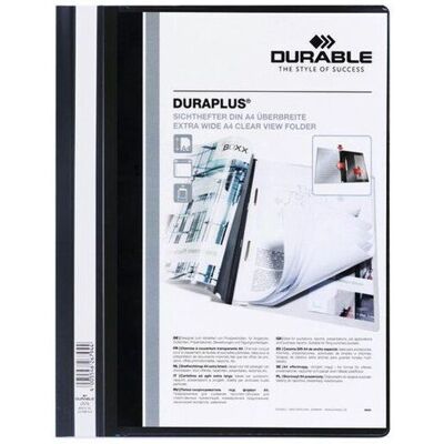 DURABLE Offertmapp DURAPLUS med ficka A4+ svart DURABLE Offertmapp DURAPLUS med ficka A4+ svart