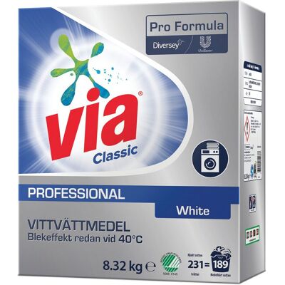 Via Tvättmedel Pro Formula White 8,32kg Via Tvättmedel Pro Formula White 8,32kg