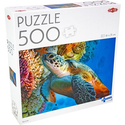 TACTIC Pussel Sköldpadda 500 bitar TACTIC Pussel Sköldpadda 500 bitar