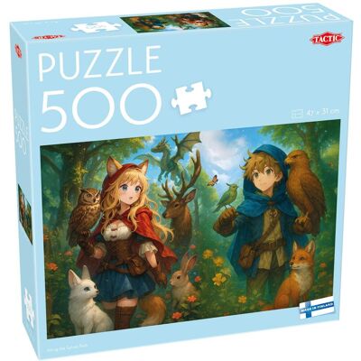 TACTIC Pussel Skogens djur 500 bitar TACTIC Pussel Skogens djur 500 bitar