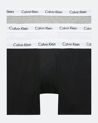 Calvin Kalsonger - 3-Pack Boxer Briefs Cotton Stretch Male XL Svart