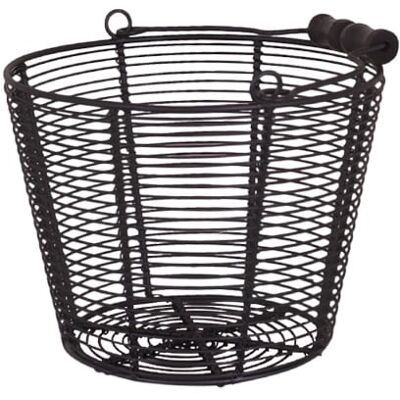 Strömshaga Trådkorg M. Handtag Konad Svart Liten Strömshaga Trådkorg M. Handtag Konad Svart Liten
