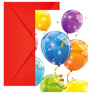 PROCOS Sparkling Balloons Inbjudningskort