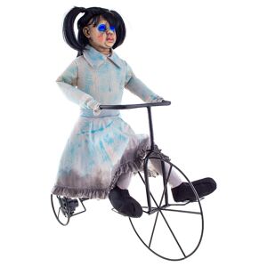 FUNNY FASHION Läskig Flicka på Trehjuling Prop