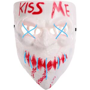 Kiss Me Mask LED Ljusblå