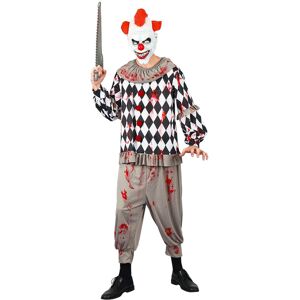 Hisabjoker Blodig Clown Maskeraddräkt (X-Small (Tonåring 13+))