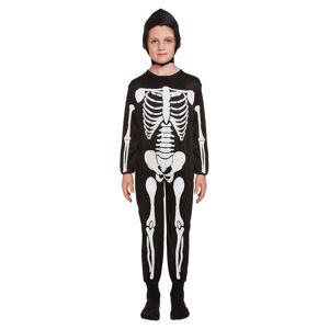 HENBRANDT Skelettdräkt Barn med Huva (4-5 år (104 cm))