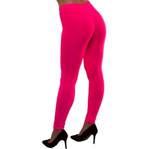 80-tals Leggings Neonrosa (Small)